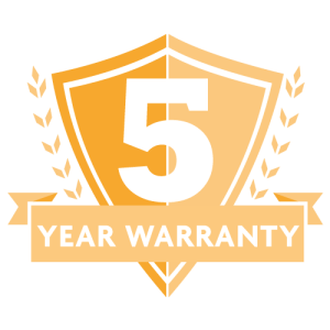 5 year warranty icon