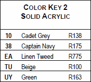 Solid Acrylic Chart